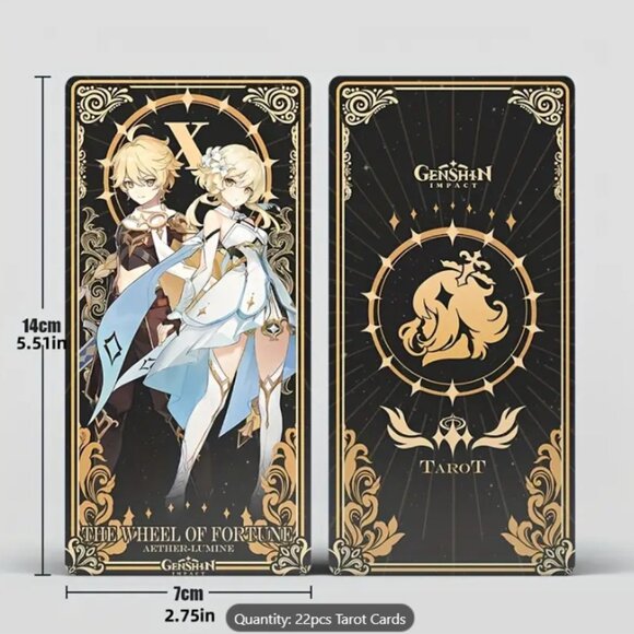 Genshin Impact Anime Tarot Cards Major Arcana 22 Cards - Picture 3 of 5